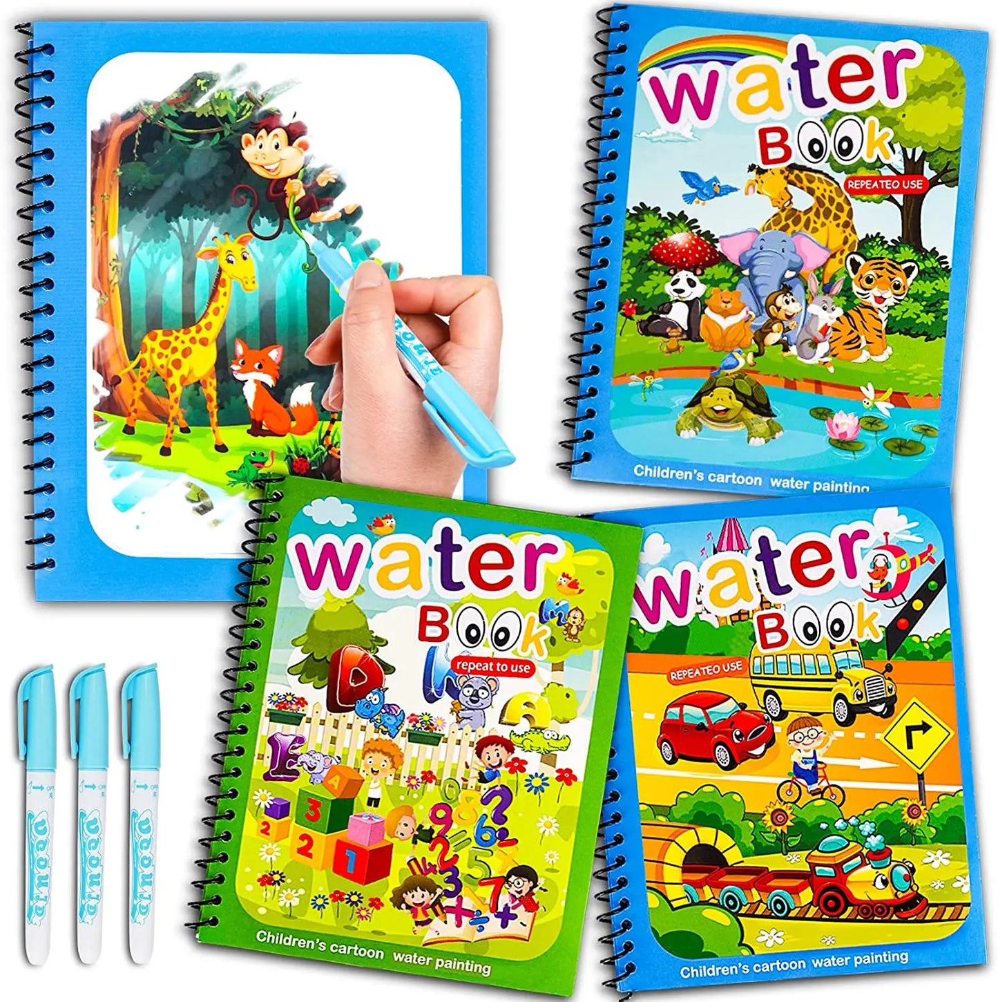 Frendorf | Magisches Wasser Malbuch für Kinder