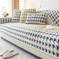 Hahnentrittmuster Samt Sofa Bezug