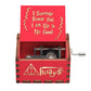 Neueste Design Anime Howl's Moving Castle Musikthema Antik geschnitzte Holz Handkurbel Musikbox Kinderspielzeug Weihnachtsgeschenk