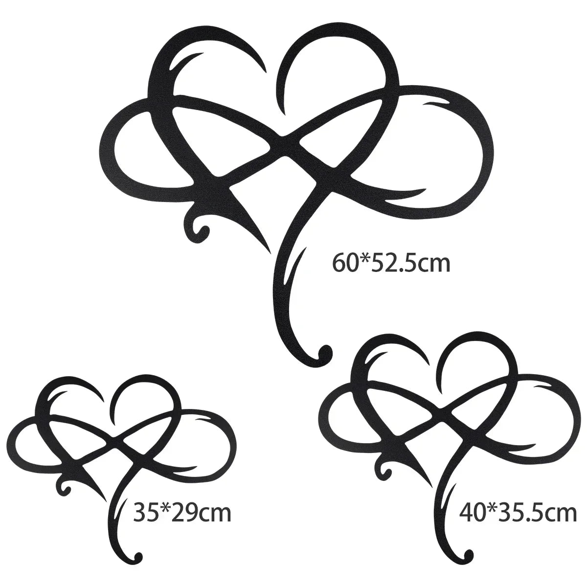 Frendorf | EternaWall Metall Wanddeko | Ewiges Herz | Einzigartiges Design | Raumdekoration | Eisen Wandkunst
