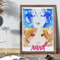 Japanischer Klassischer Anime NANA Poster Selbstklebendes Kunstposter Retro Kraftpapier Aufkleber Raum Bar Café Vintage Dekoratives Gemälde