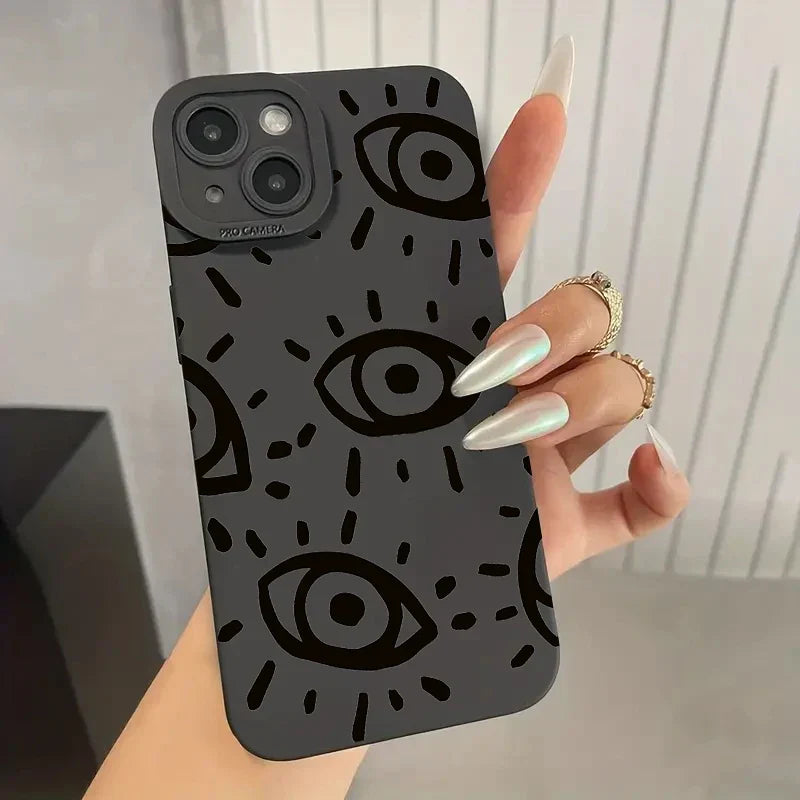 Frendorf | Augen Bedruckte Silikon iPhone Stoßfeste Hülle