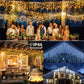 Outdoor Winter Slänger LED Eiszapfen Vorhang Weihnachtsbeleuchtung - Curtcle