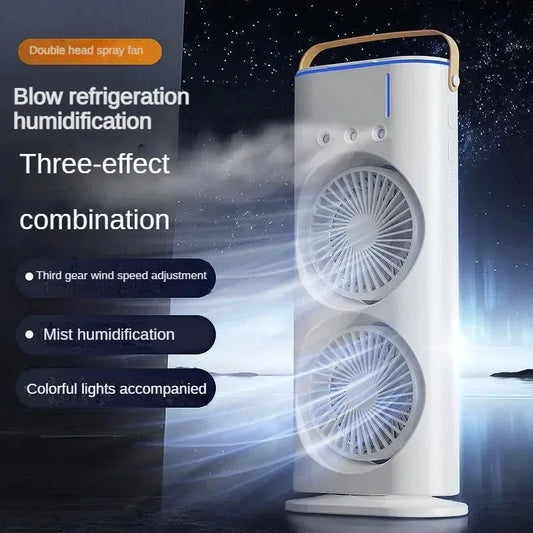 Frendorf | Tragbare Doppelventilator Kühl-Spray Klimaanlage