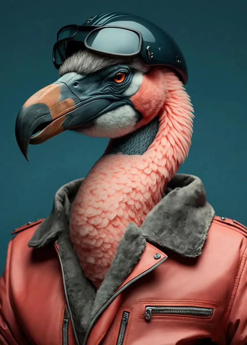 Lustige Tier-Aviator-Poster-Drucke Löwe Tiger Elefant Reh Flugzeug Pilot Leinwandmalerei Wandkunst Für Wohnzimmer Wohnkultur
