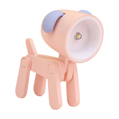 Niedliche LED Nachtlampe - Mini Haustier Hund, Reh, Dinosaurier Klapp-Tischlampe für Kinderzimmer