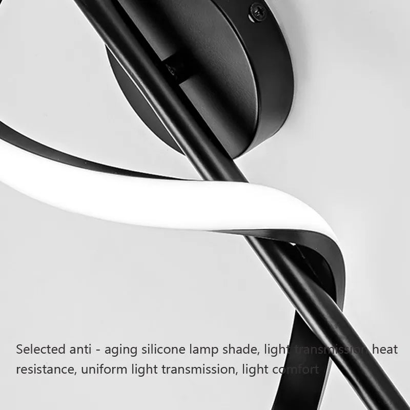 Minimalistische LED Wandleuchte Nordisches Schlafzimmer Nachttisch Sconce Schwarz Weiß Gold Dekorative Beleuchtung Wohnzimmer Flur Innenleuchten