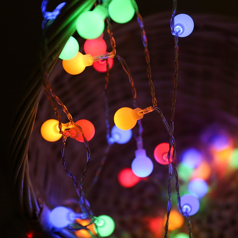 LED Lichterkette Feenblasen Ball Licht Festlich Licht