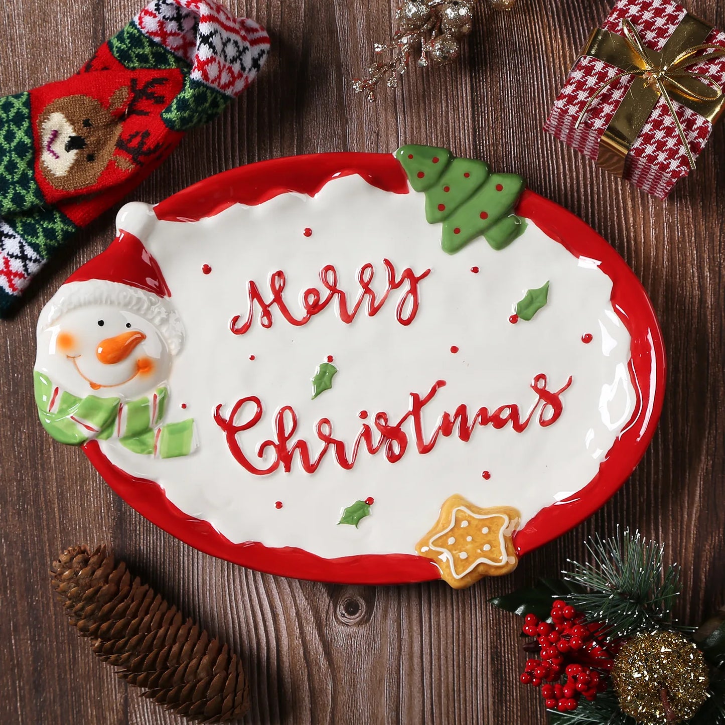 Frendorf | 3D handgemalte Weihnachtsplatten