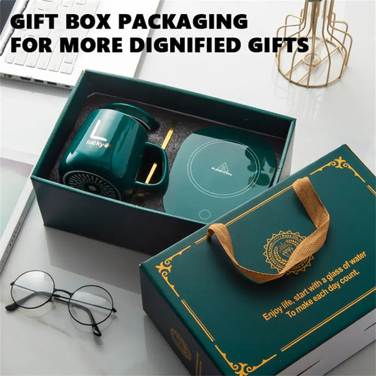 Smart Keramik Becher Heizung Tasse Untersetzer Wärmer Thermostat Kaffee Heizung Elektrische Becher Set Milch Tee Heizung Wasser Home Office Geschenk