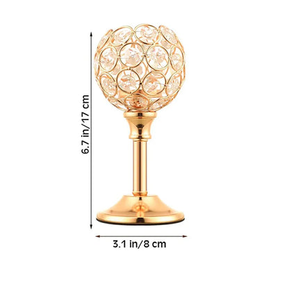 Frendorf | Aurealis Elegance Gold Kerzenhalter | Schmiedeeisen | Hochzeit & Dekoration | Luxuriöse Deko für Zuhause