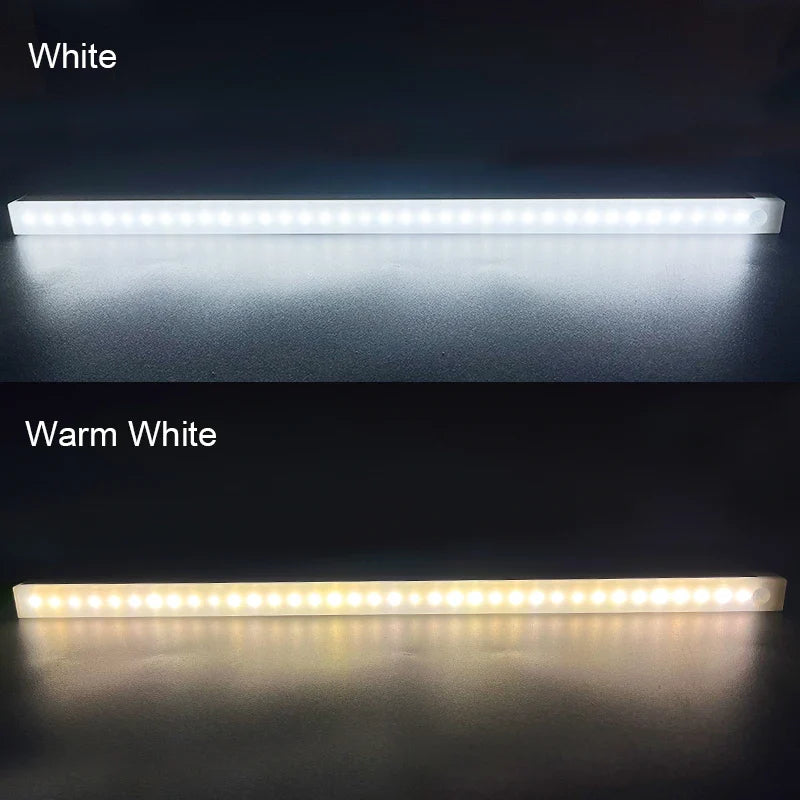 USB wiederaufladbare Bewegungsmelderlampe Unter Schrank Nachtlicht Küchen Schlafzimmer Beleuchtung Wandlampe
