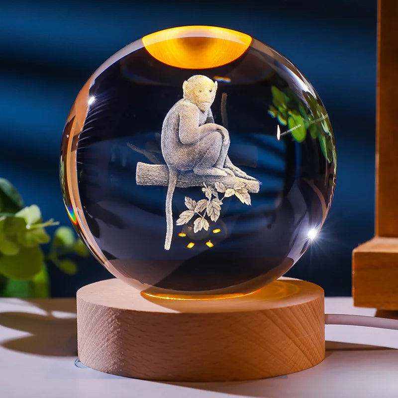 Frendorf | AstroLumea Zodiac Crystal Sphere | LED Nachtlicht | Deko & Feng Shui Inspiration