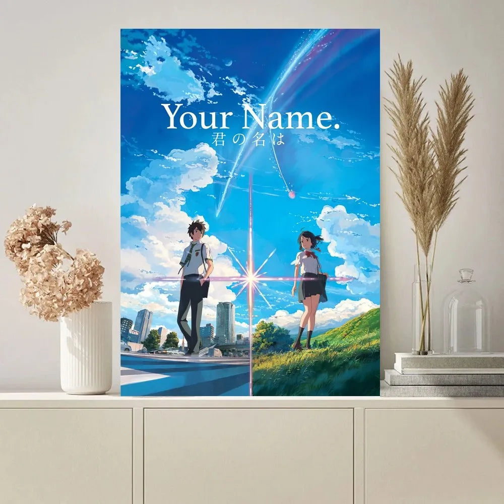 Anime Dein Name Poster Malereien an der Wand Bild für Wohnzimmer Innenraum Malerei Raumdekoration