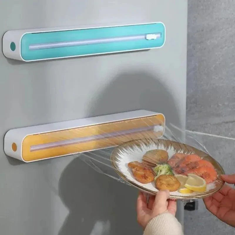 Frendorf | Folienspender mit Messer für einfaches Schneiden von Lebensmitteln und Aluminiumfolie