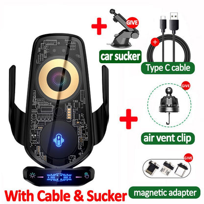 Frendorf | Automatische magnetische drahtlose Ladeauto-Handyhalterung