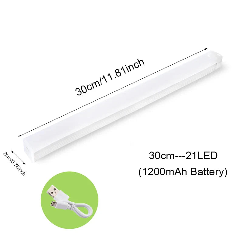 USB wiederaufladbare Bewegungsmelderlampe Unter Schrank Nachtlicht Küchen Schlafzimmer Beleuchtung Wandlampe