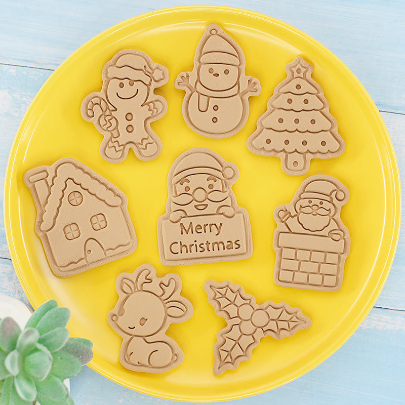 Frendorf | 8Teilig 3D Weihnachtsplätzchen Ausstecher