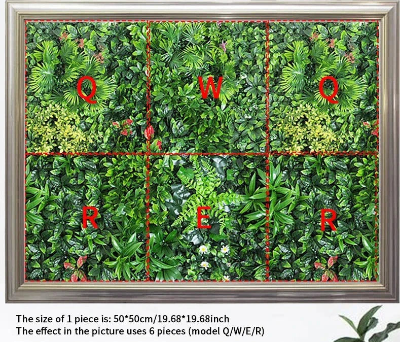 Frendorf | EverBloom Künstliche Pflanzenwand | Vertikaler Garten | Pflegeleichte Deko | Grüne Oase für Zuhause