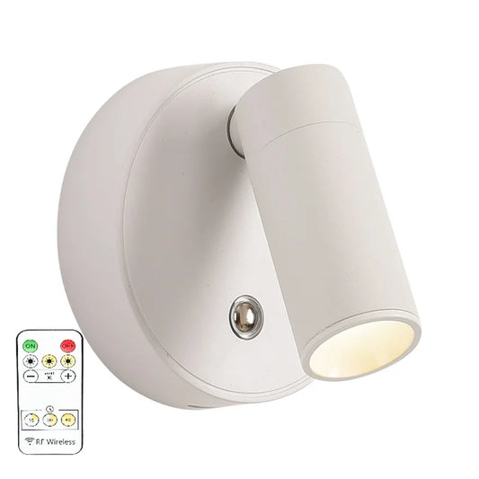 Frendorf | "LED kabellose Wandleuchten mit Fernbedienung – 360° drehbare, dimmbare Wandleuchte für Schlafzimmer, Büro und Wohnzimmer – wiederaufladbar mit dreifarbiger Beleuchtung"