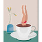 Guten Morgen Kaffee Leinwand Poster
