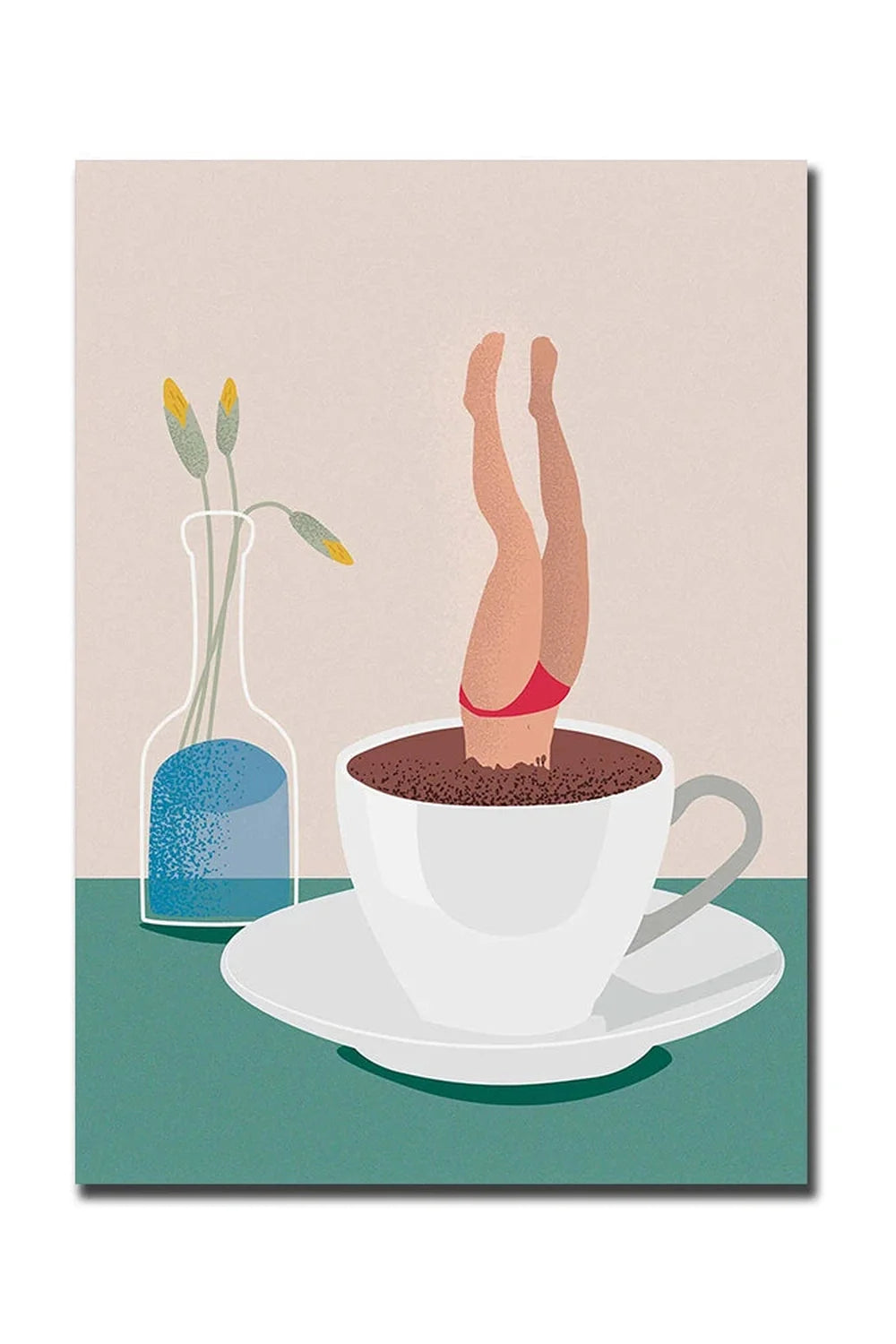 Guten Morgen Kaffee Leinwand Poster