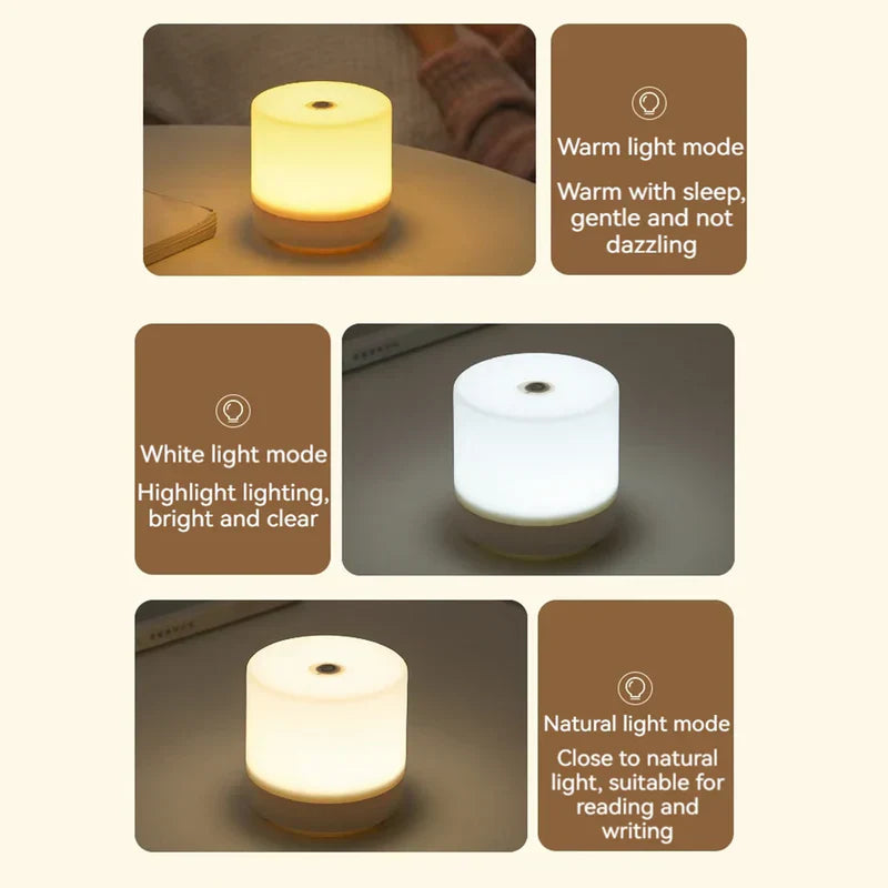 Frendorf | Nachttischlampe - Lumina - Dimmbare Tactile USB - LED Tischlampe