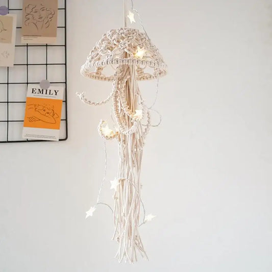 Frendorf | Künstlerische Qualle Traumfänger Handgemachte Lampe