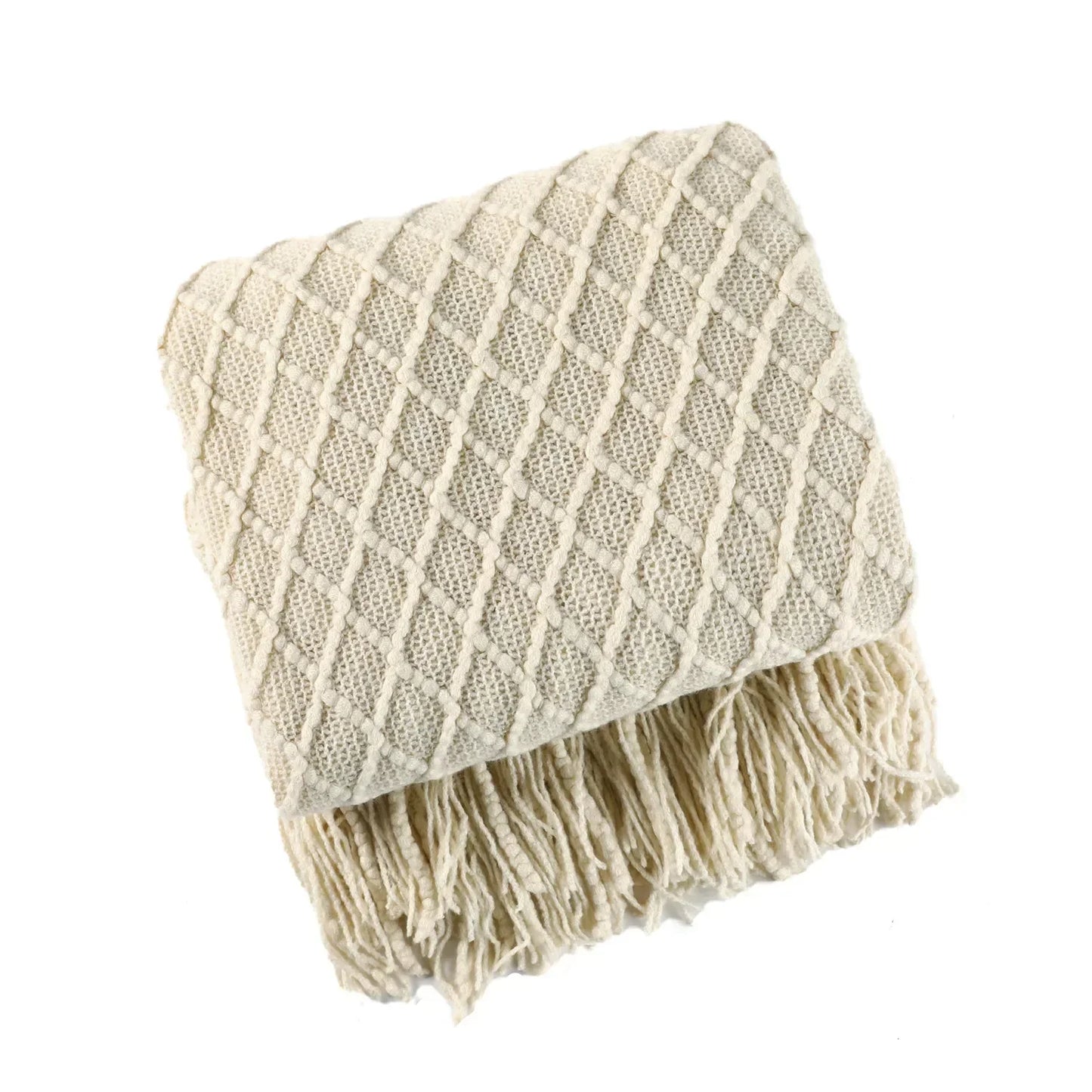 Nordic Style Dick Gestrickte Decke