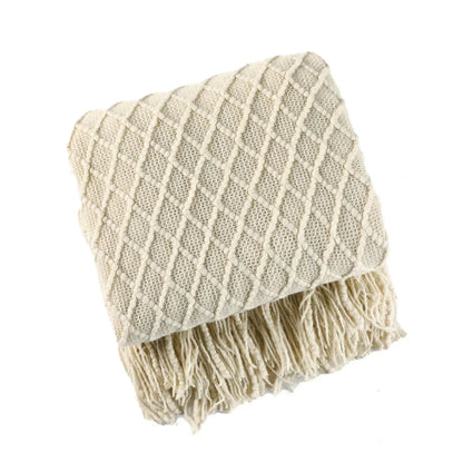 Nordic Style Dick Gestrickte Decke