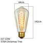 Dimmbar Edison Glühbirne (40W, E27 Sockel) - Vintage Stil Fadenlampe für Retro-Beleuchtung Vintage Edison Lampe Retro Licht
