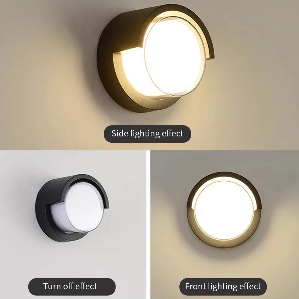 Frendorf | LED Smart Bewegungsmelder Wandlicht – 6W/12W Automatische Notbeleuchtung für Innen- & Außenbereich (Flure, Balkone, Schlafzimmer)