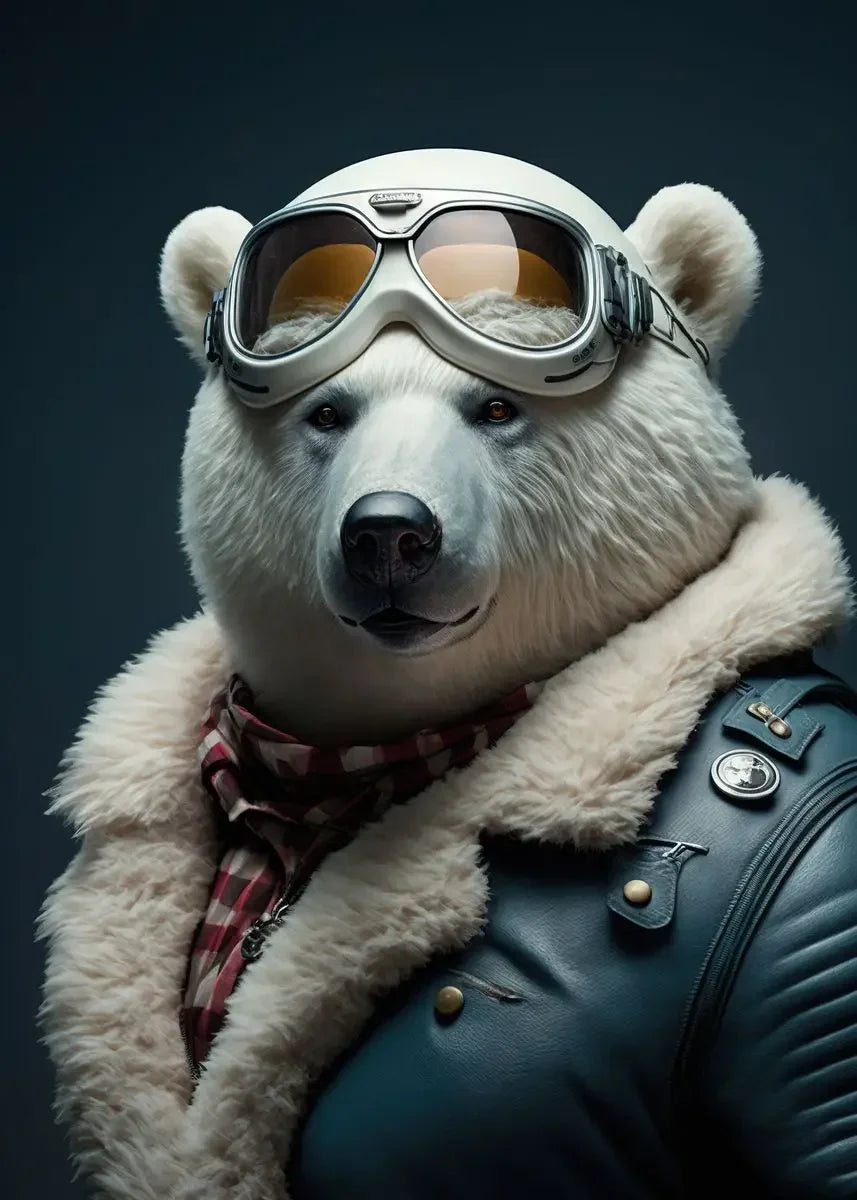Lustige Tier-Aviator-Poster-Drucke Löwe Tiger Elefant Reh Flugzeug Pilot Leinwandmalerei Wandkunst Für Wohnzimmer Wohnkultur
