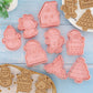 Frendorf | 8Teilig 3D Weihnachtsplätzchen Ausstecher