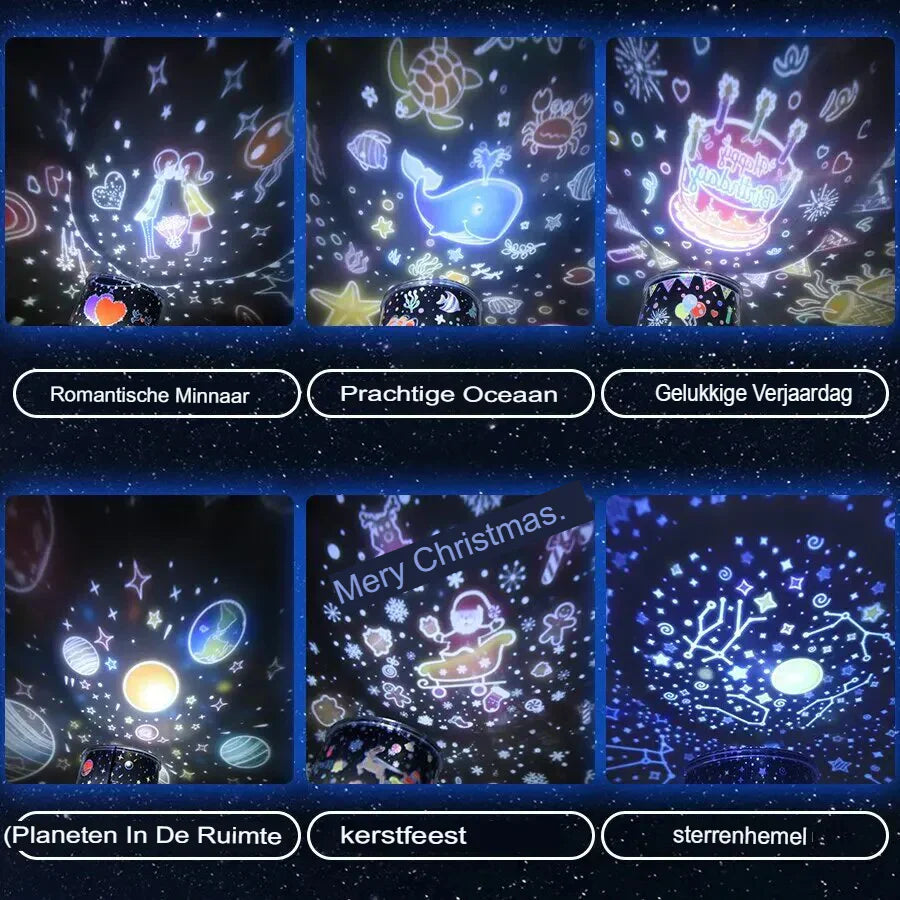 Sternenhimmel Projektorlampe für Kinder - Magisches Nachtlicht