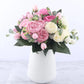 Seidige Rose Gypsophila Strauß