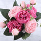 Seidige Rose Gypsophila Strauß