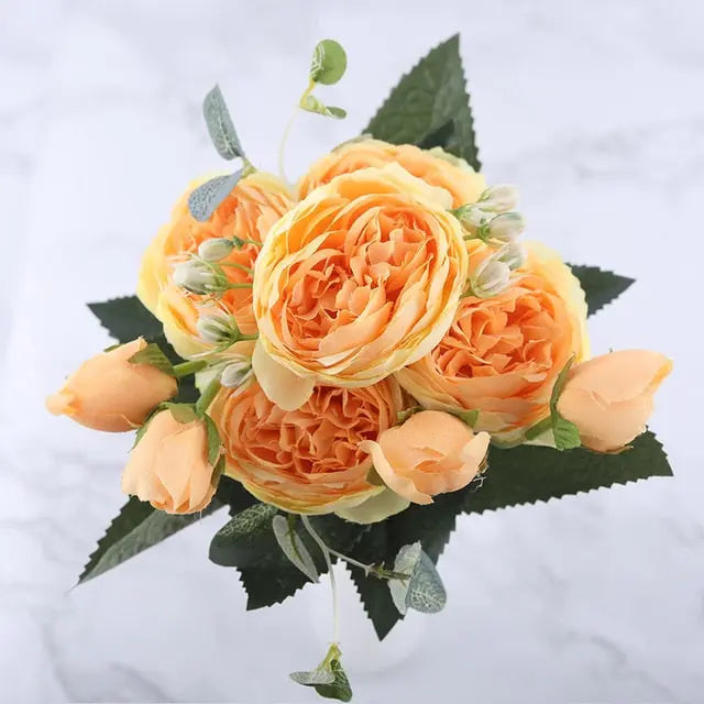 Seidige Rose Gypsophila Strauß