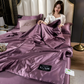 Frendorf | SilkyLux Bettdecke - Weiche & Atmungsaktive Satin Seiden Bettwäsche für Ganzjährigen Komfort