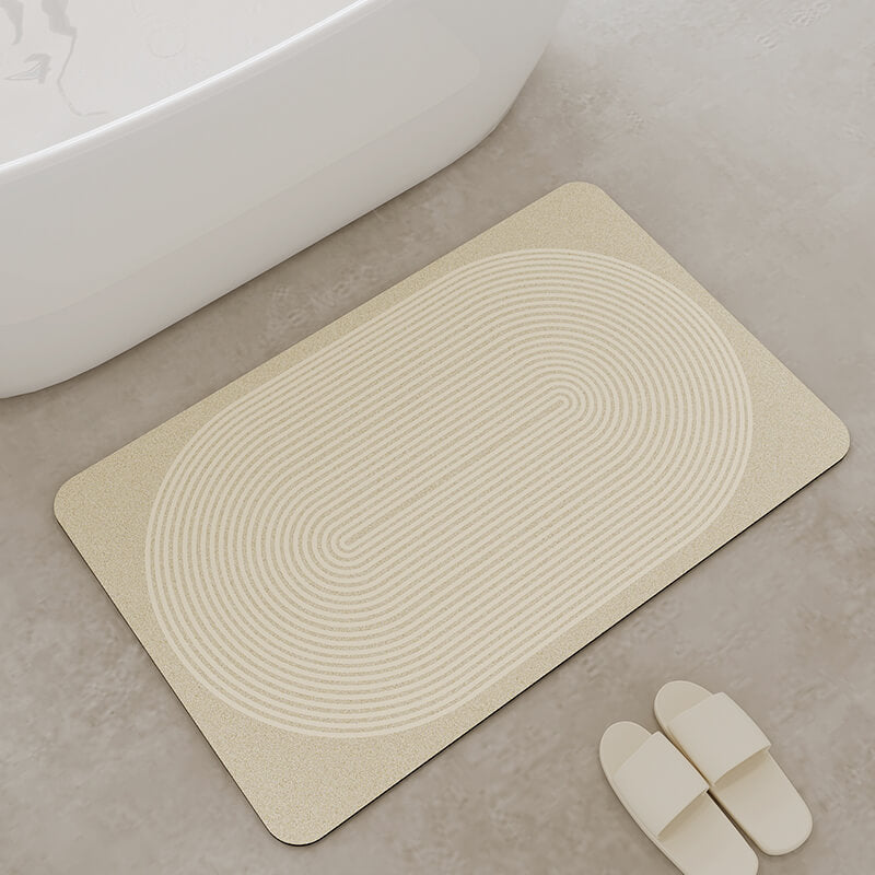 Einfache Linie Diatomite Badewanne Matte