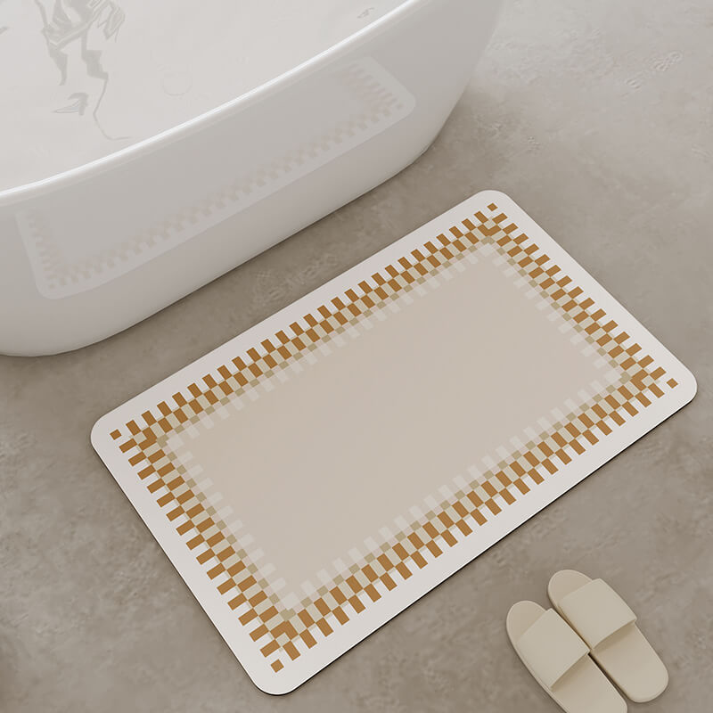Einfache Linie Diatomite Badewanne Matte