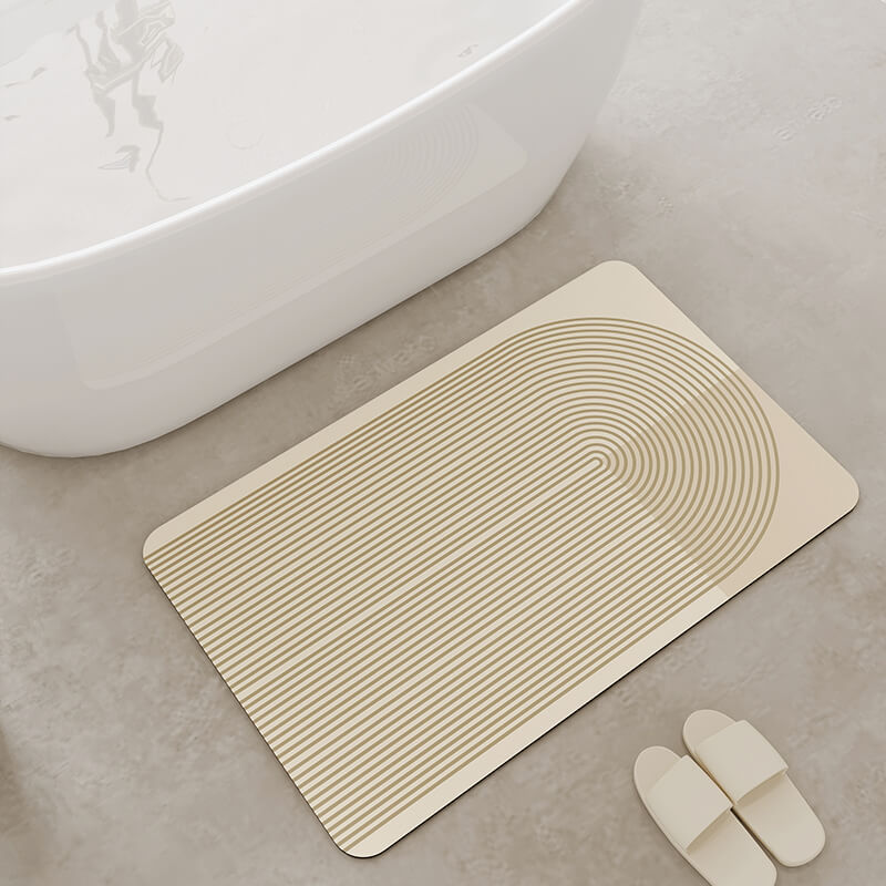 Einfache Linie Diatomite Badewanne Matte
