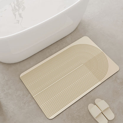 Einfache Linie Diatomite Badewanne Matte