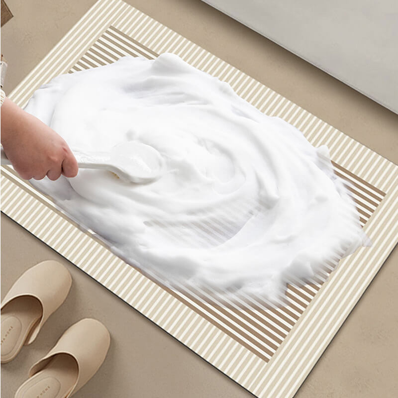 Einfache Linie Diatomite Badewanne Matte