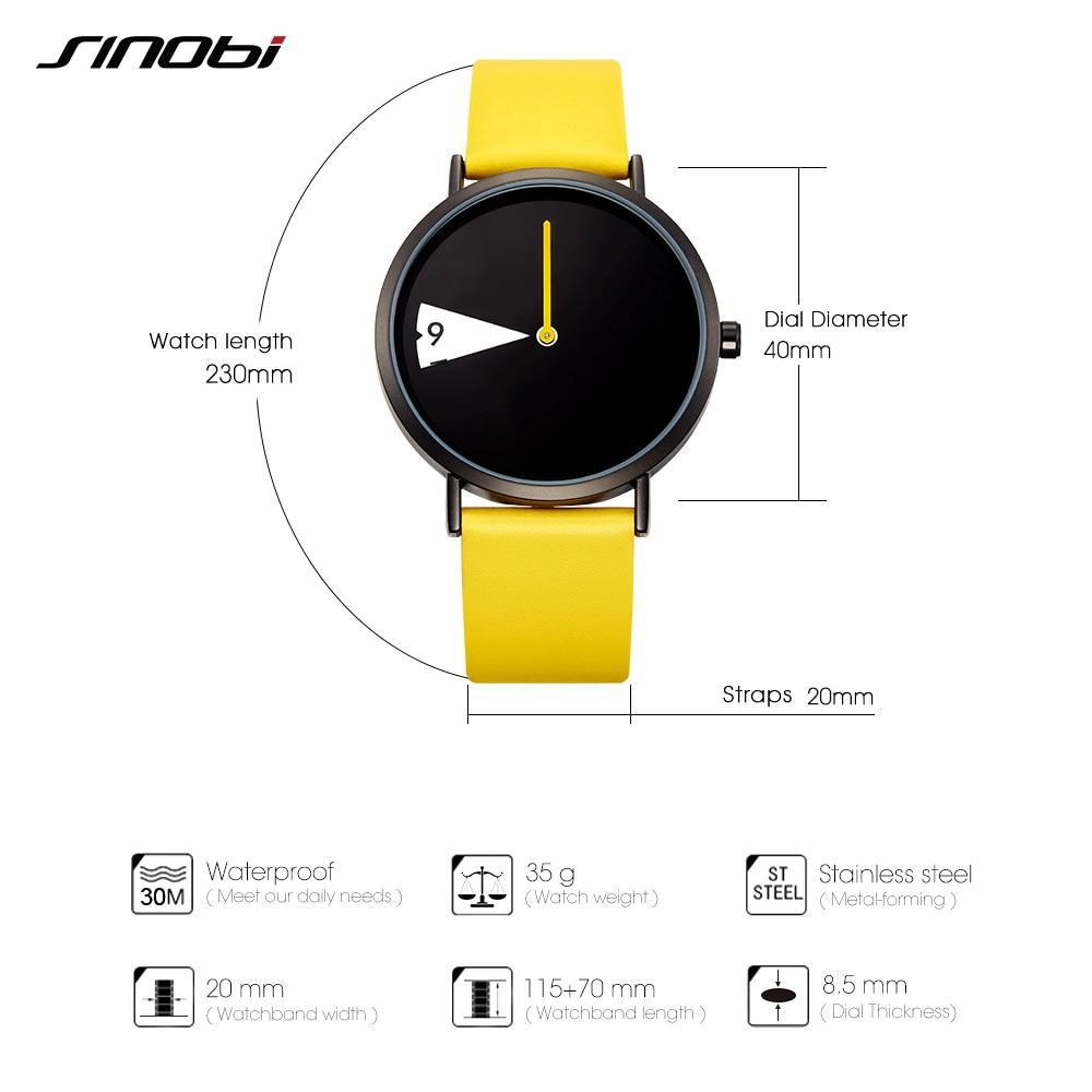 Frendorf | Süße Damen Uhr Kreative Armbanduhr Damen Uhr Drehen Gelbes Lederband Armbanduhren Uhr Montres Femme Reloj Mujer