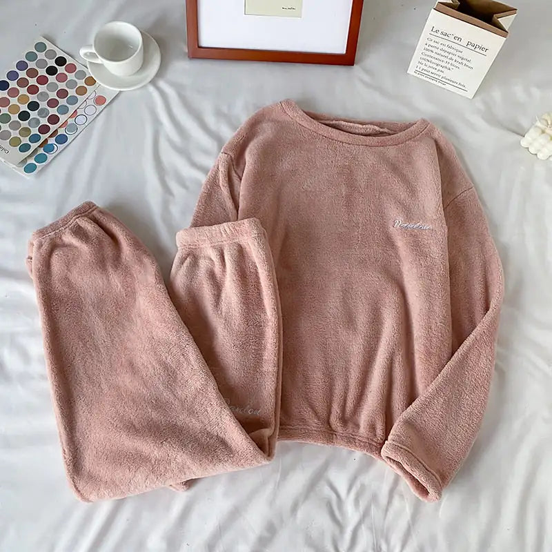 Frendorf | Winter-Pyjama-Set aus weichem Samt