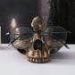 Frendorf | SkullArt Brillenhalter Schädel Statue | Gothic Stil | Deko für Zuhause | Brillenständer
