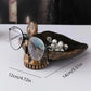 Frendorf | SkullArt Brillenhalter Schädel Statue | Gothic Stil | Deko für Zuhause | Brillenständer