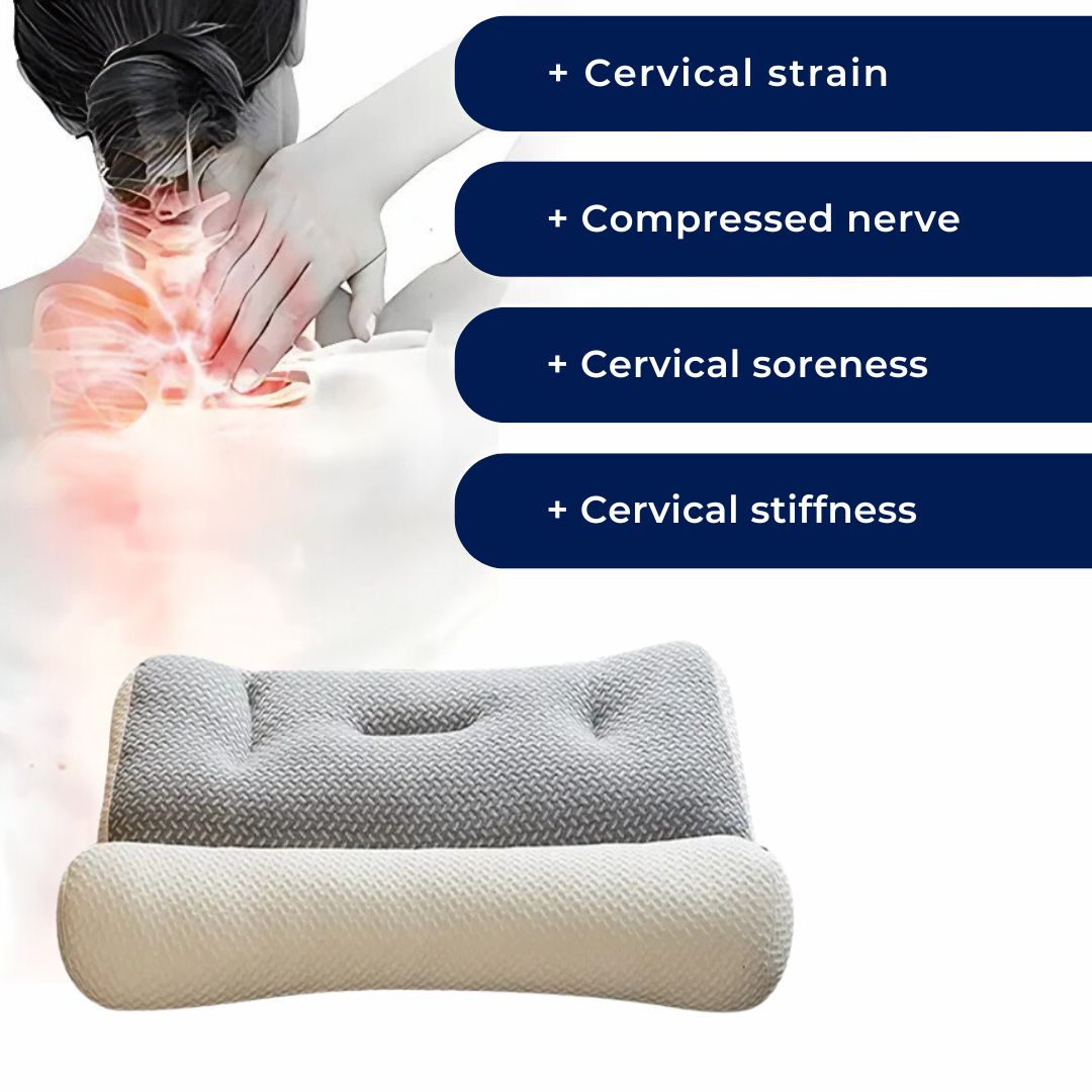 Frendorf | Orthopädisches Nacken Kissen zum Schlafen | Unterstützung der Halswirbelsäule & Schmerzlindung | Reduziert Schnarchen | Ideal für alle Schlafpositionen