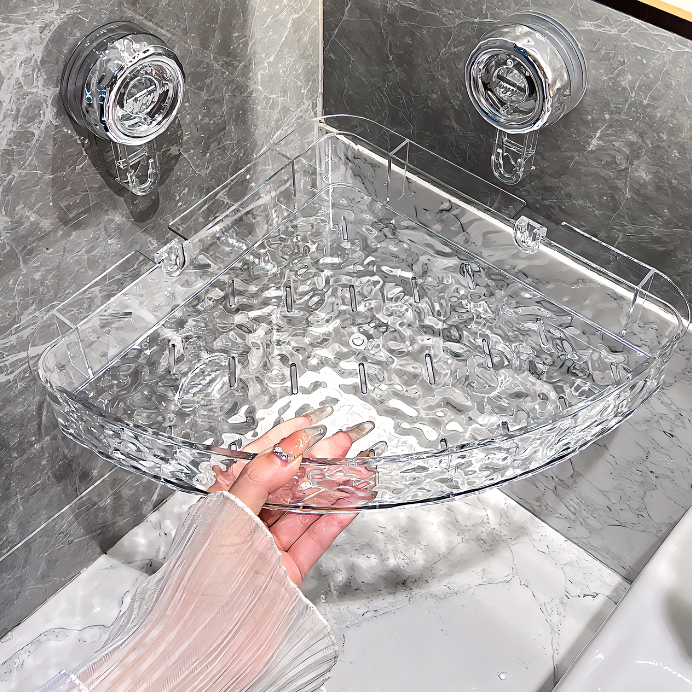 Frendorf | WallGrip eleganter Wandhalterung für das Badezimmer mit hängender Aufbewahrung